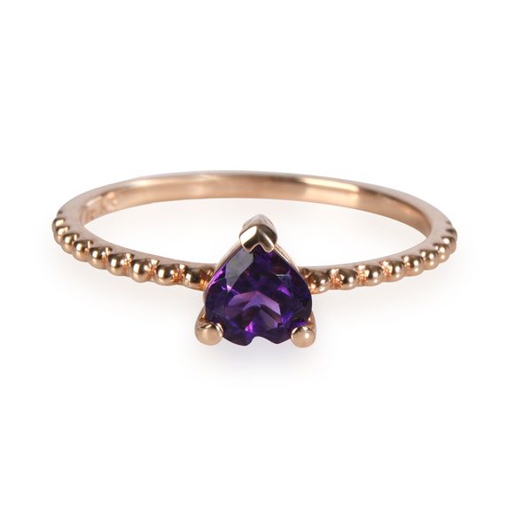 My Story Amethyst Heart Ring in 14K Rose Gold - Picture 1 of 3
